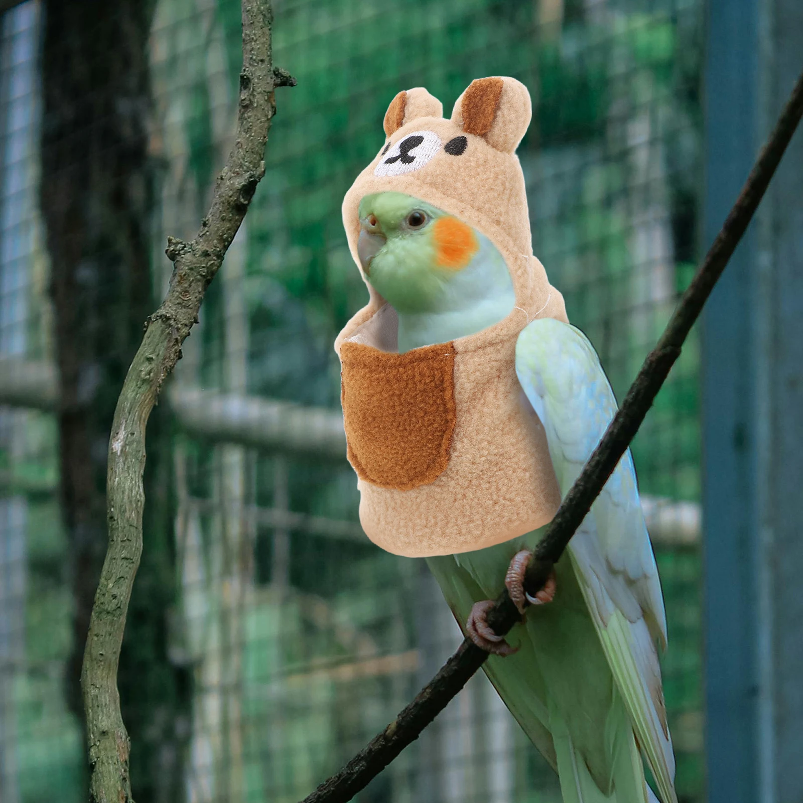 Parrot Flight Suit Warm Hoodie Chenille Material Easy Wear Brown Color Various Sizes Pet Bird Clothes Cockatiel Winter Cozy
Parrot Flight Suit Warm Hoodie Chenille Material Easy Wear Brown Color Various Sizes Pet Bird Clothes Cockatiel Winter Cozy