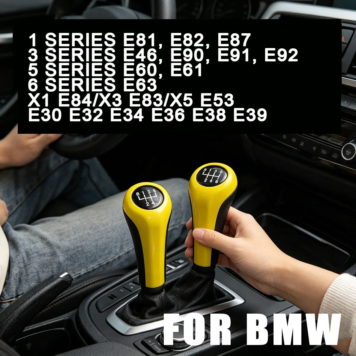 Shift Knob for BMW 1 3 5 6 Series E46 E53 E60 E61 E63 E65 E81 E82 E83 E87 E90 E91 E92 | Matte/Shiny/Silver Chromed
Shift Knob for BMW 1 3 5 6 Series E46 E53 E60 E61 E63 E65 E81 E82 E83 E87 E90 E91 E92 | Matte/Shiny/Silver Chromed