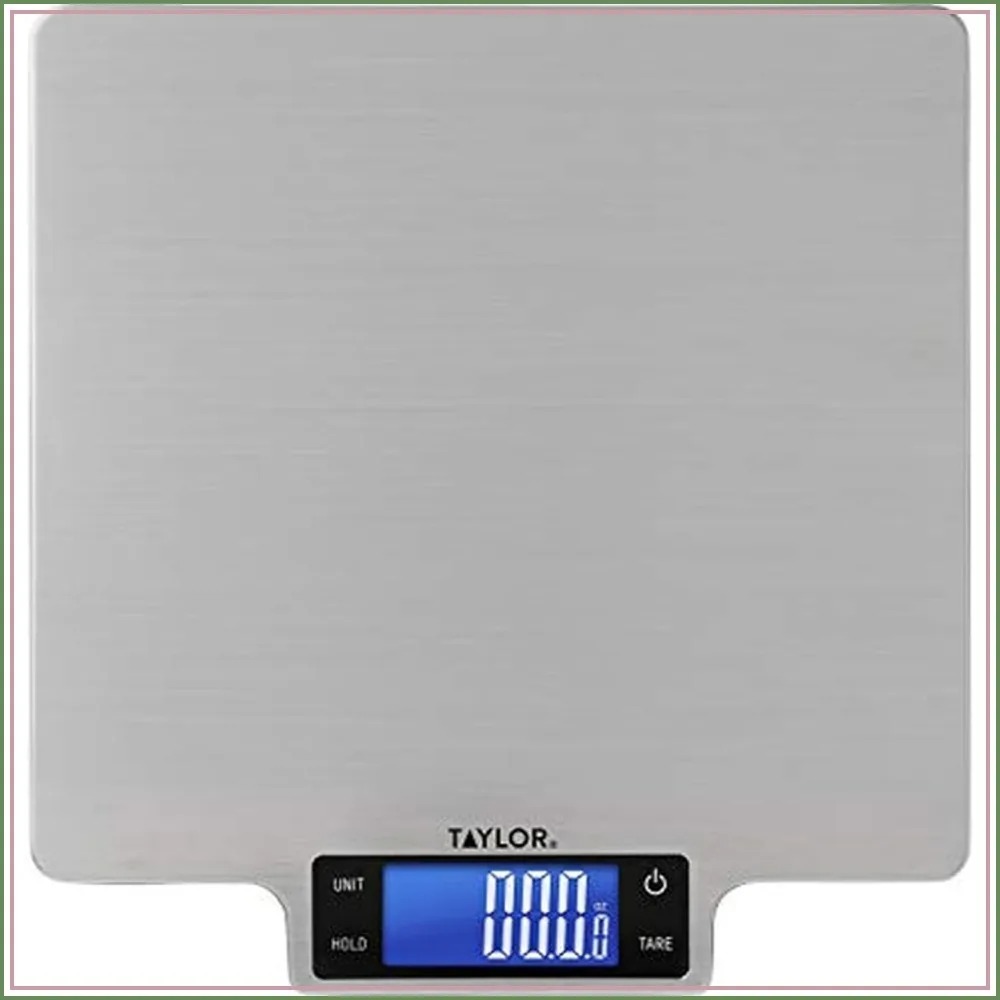 22lb Ultra-Precise Digital Stainless Steel Kitchen Scale, Silver
22lb Ultra-Precise Digital Stainless Steel Kitchen Scale, Silver