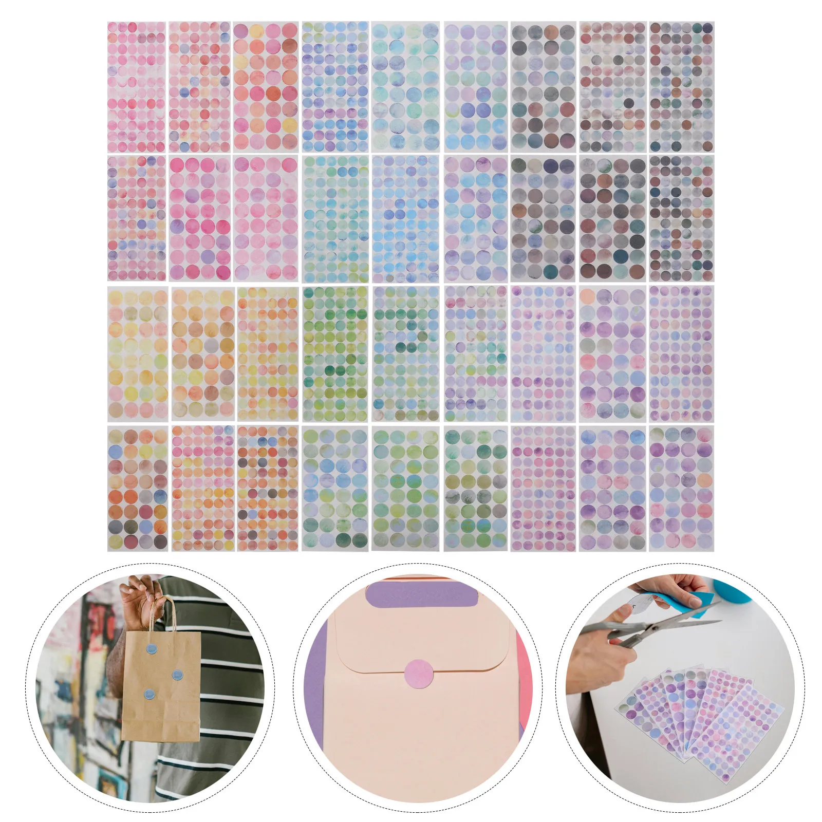 36 Sheets Colored Sticky Dot Small Round Stickers Self-Adhesive Label Decals for Home School Classification
36 Sheets Colored Sticky Dot Small Round Stickers Self-Adhesive Label Decals for Home School Classification