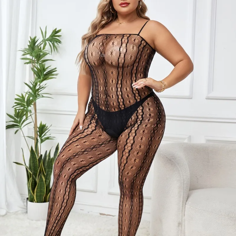 Bodysuit Tight fitting thin jumpsuit with suspenders stockings open cut hollowed out perspective plus size women's clothing xxx
Bodysuit Tight fitting thin jumpsuit with suspenders stockings open cut hollowed out perspective plus size women's clothing xxx