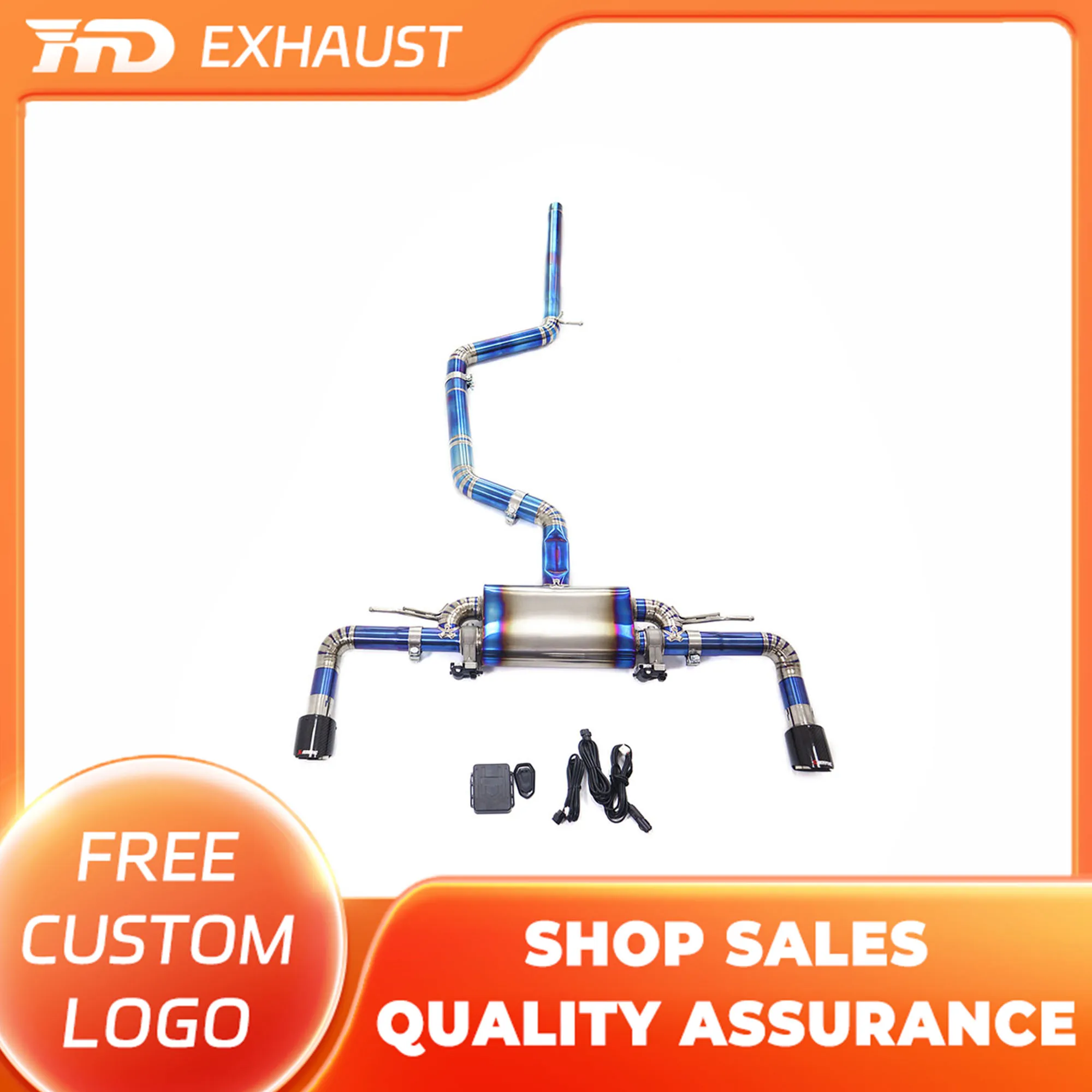 HMD Titanium Alloy Exhaust System Performance Catback For Volkswagen Golf GTI MK8 with Valves Muffler
HMD Titanium Alloy Exhaust System Performance Catback For Volkswagen Golf GTI MK8 with Valves Muffler