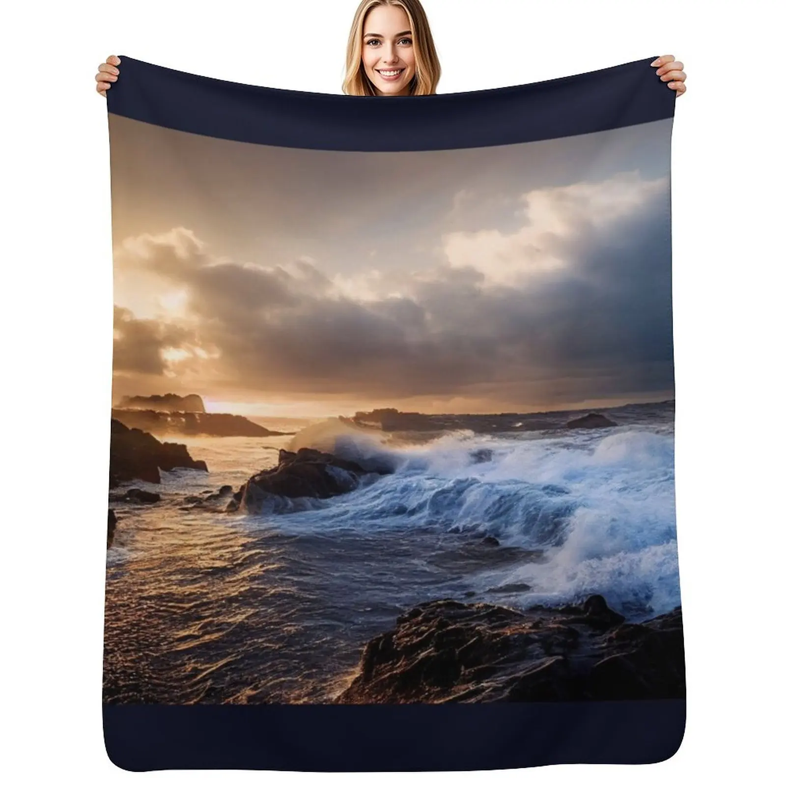 Incoming Tide Throw Blanket Cozy Microfiber Throw Blanket for Home Bedroom
Incoming Tide Throw Blanket Cozy Microfiber Throw Blanket for Home Bedroom
