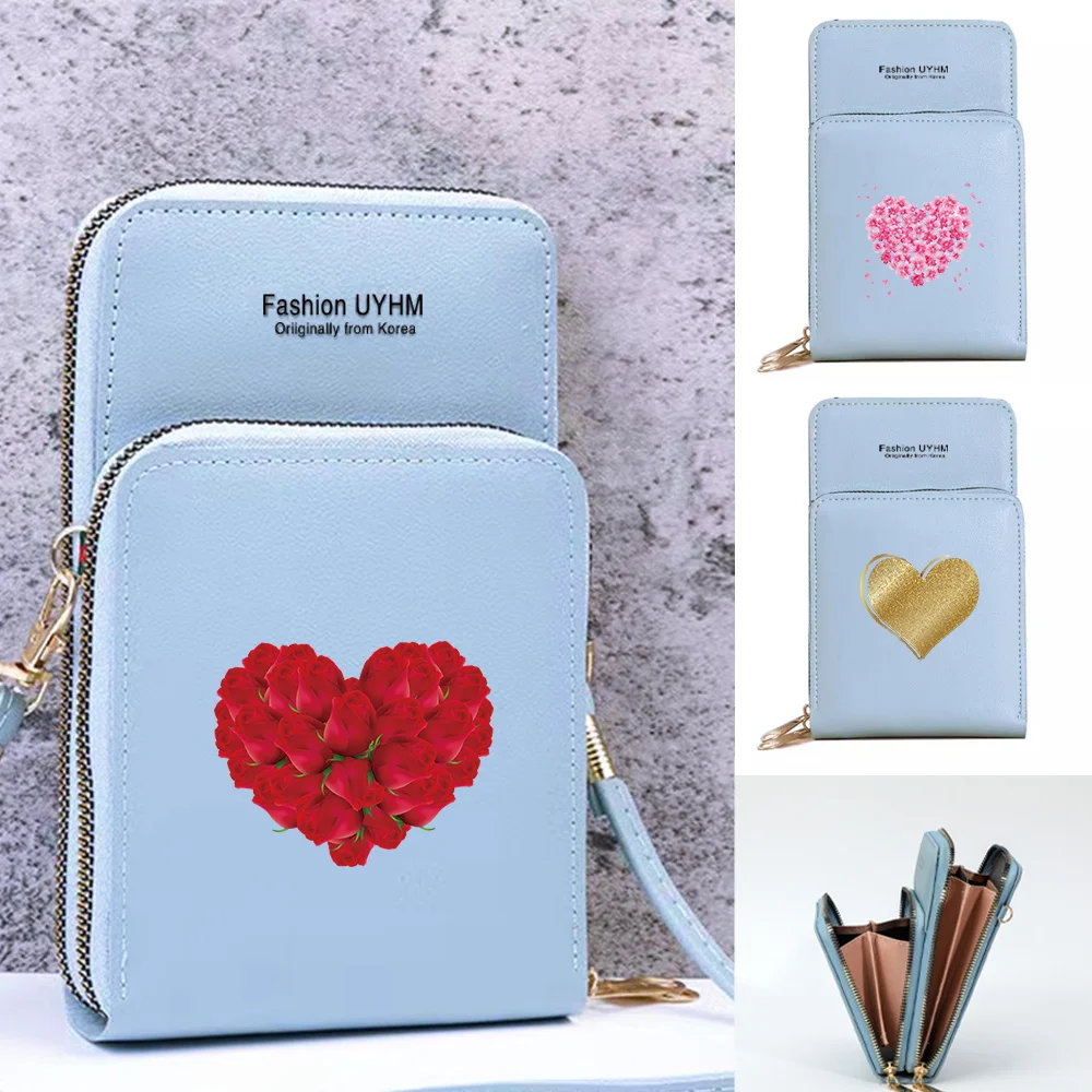 Fashion Love Pattern Universal Transparent Touch Screen Mobile Phone Bag Phone Case Coin Purse Wallets Shopping Crossbody Bag
Fashion Love Pattern Universal Transparent Touch Screen Mobile Phone Bag Phone Case Coin Purse Wallets Shopping Crossbody Bag