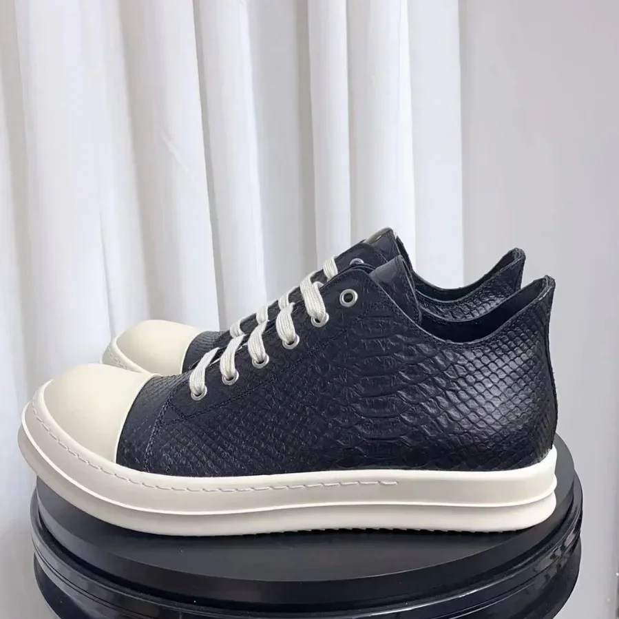Ro Men's and Women's Platform Casual Shoes Designer Men's and Women's Low-top Leather Round-headed Casual Shoes Brand-name Shoes
Ro Men's and Women's Platform Casual Shoes Designer Men's and Women's Low-top Leather Round-headed Casual Shoes Brand-name Shoes