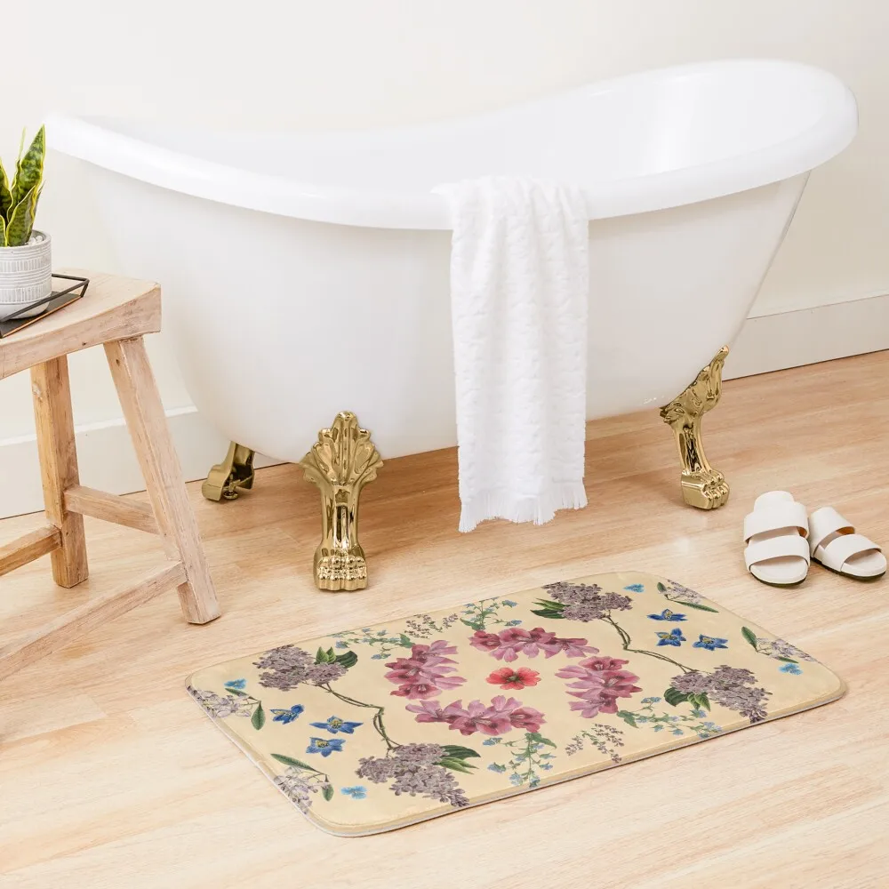 flowers Bath Mat Foot Bathroom Slip-Resistant Carpet Carpet Carpet Toilet Rug Water Absorbent Mat 
flowers Bath Mat Foot Bathroom Slip-Resistant Carpet Carpet Carpet Toilet Rug Water Absorbent Mat