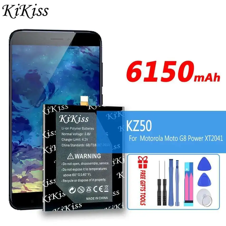 Аккумулятор мобильного телефона KZ50 6150 мАч для Motorola Moto G8 Power XT2041 Moto G8 Moto One Zoom XT2010-1
Аккумулятор мобильного телефона KZ50 6150 мАч для Motorola Moto G8 Power XT2041 Moto G8 Moto One Zoom XT2010-1