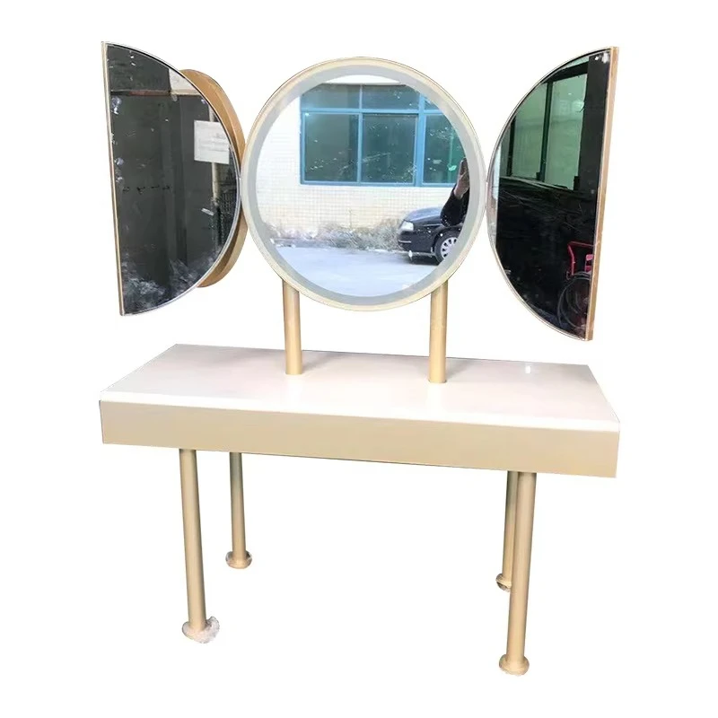 Light Luxury Modern Stainless Steel Electroplated Adjustable Dresser with Mirror
Light Luxury Modern Stainless Steel Electroplated Adjustable Dresser with Mirror
