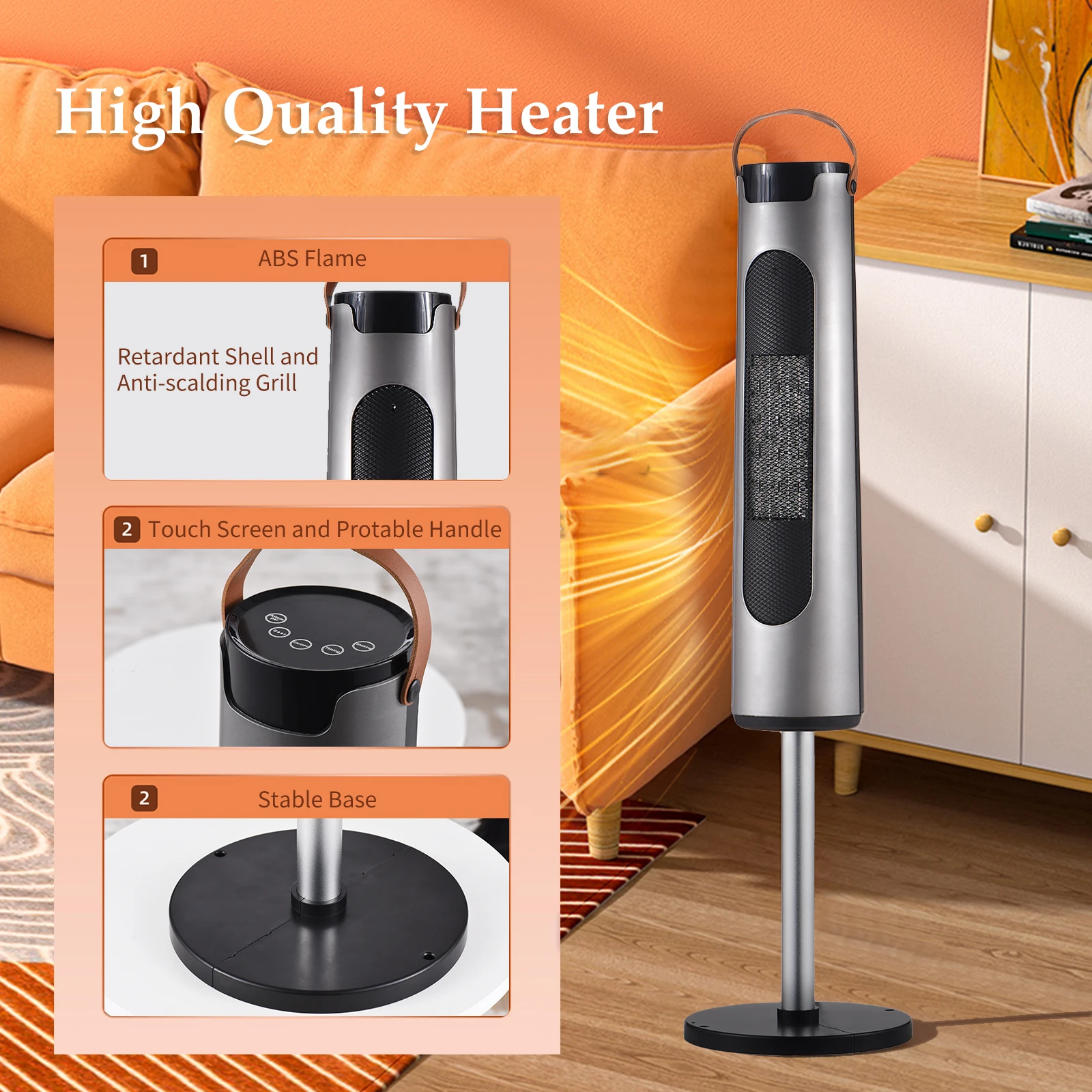 2000W Portable Space Heater for Indoor Use Electric Heater PTC Ceramic Heater With Remote Control 12h Timer Overheating
2000W Portable Space Heater for Indoor Use Electric Heater PTC Ceramic Heater With Remote Control 12h Timer Overheating