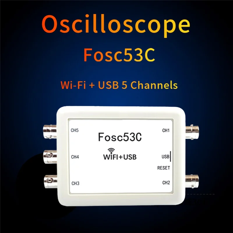 Fosc53c 1M Wi-Fi USB Oscilloscope 5-Channel Synchronous Input Electrical Repair Automotive Handheld Oscilloscope-AA70
Fosc53c 1M Wi-Fi USB Oscilloscope 5-Channel Synchronous Input Electrical Repair Automotive Handheld Oscilloscope-AA70