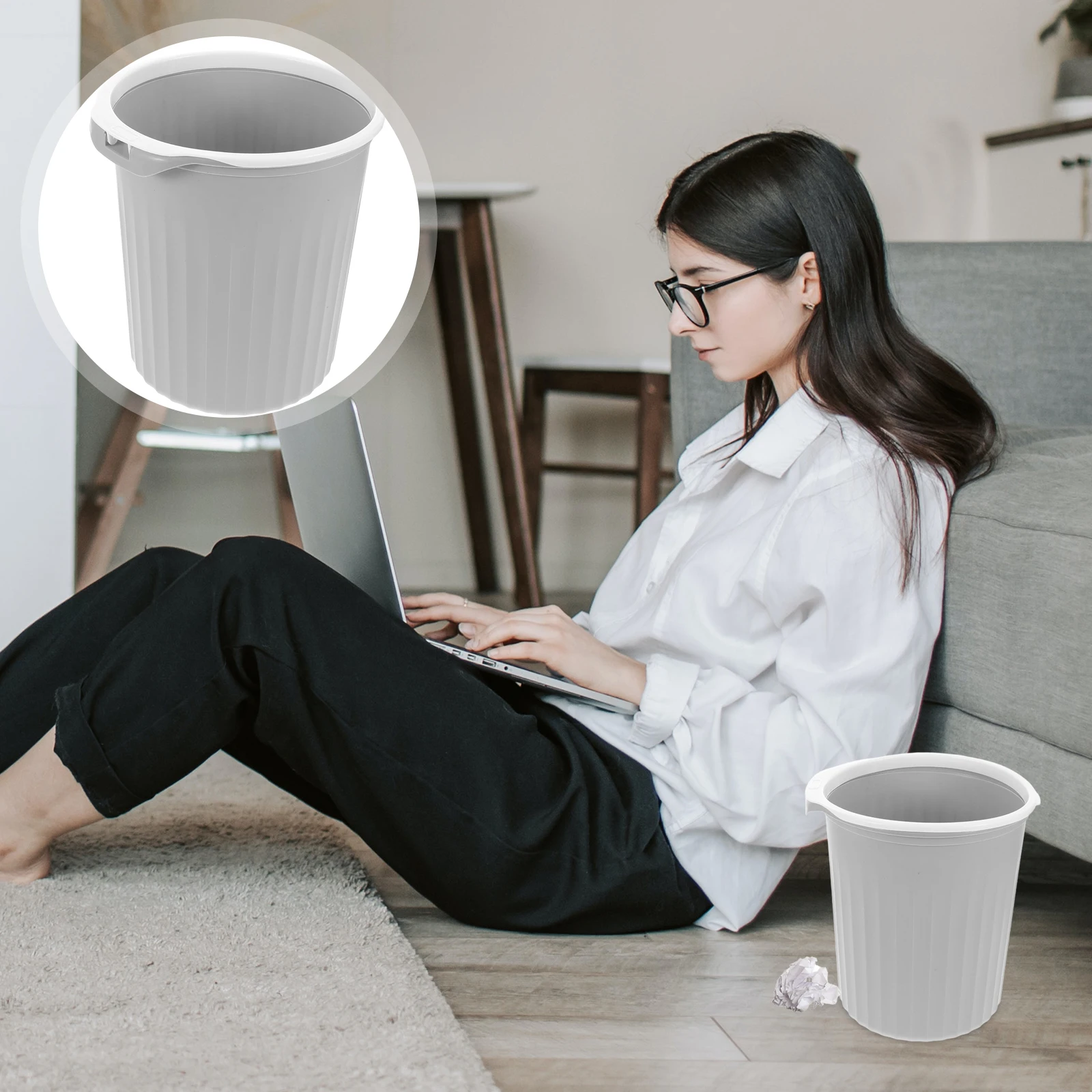 Large Capacity Trash Can Modern Stylish Garbage Pail For Bathroom Kitchen Bedroom Office Plastic Waste Basket Bin
Large Capacity Trash Can Modern Stylish Garbage Pail For Bathroom Kitchen Bedroom Office Plastic Waste Basket Bin