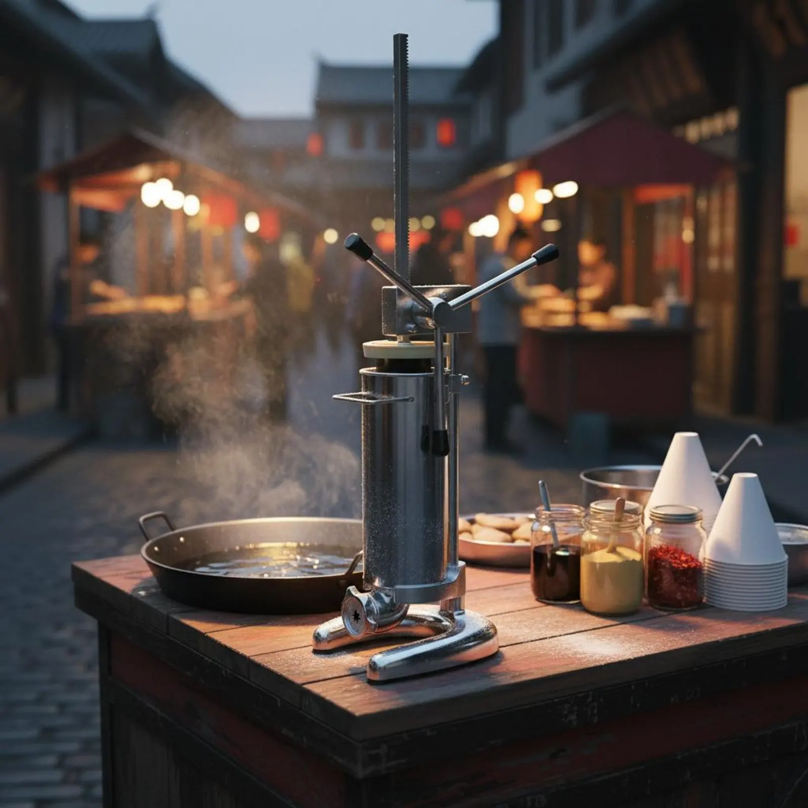 Churros Creator 5 Interchangeable Molds Churro Creator Manual Churro Extruder Ergonomic Handle Vertical Churros Extruder
Churros Creator 5 Interchangeable Molds Churro Creator Manual Churro Extruder Ergonomic Handle Vertical Churros Extruder