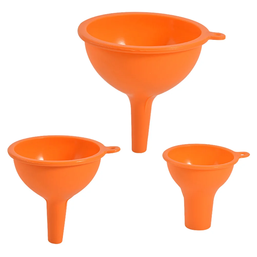 3pcs Silicone Funnel Set Kitchen Tool with Holes for Oil Vinegar Soy Sauce Transfer Liquid Storage Household Use
3pcs Silicone Funnel Set Kitchen Tool with Holes for Oil Vinegar Soy Sauce Transfer Liquid Storage Household Use