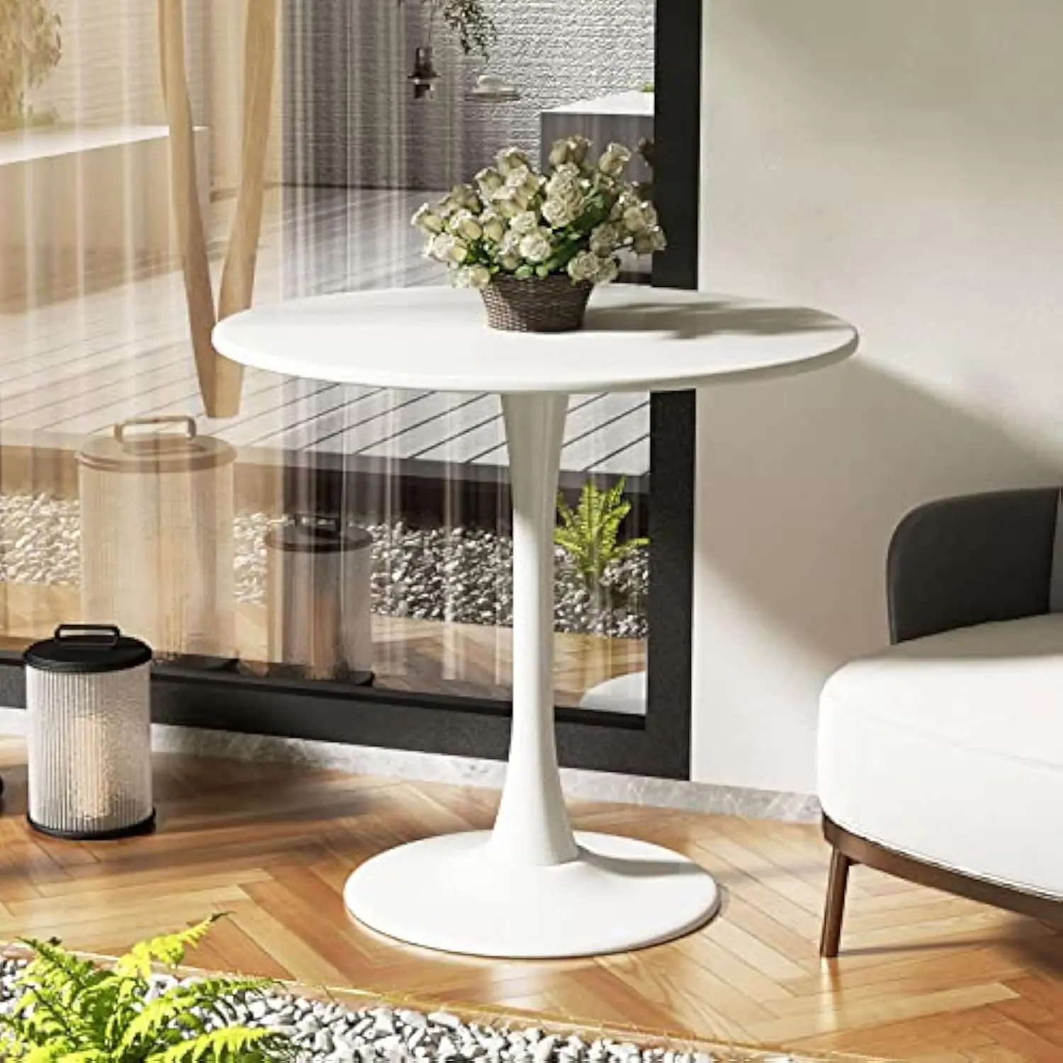 24 inch White Round Table Modern Tulip Dining Table, White Kitchen Table, Mid Century Coffee Table for Living Room
24 inch White Round Table Modern Tulip Dining Table, White Kitchen Table, Mid Century Coffee Table for Living Room