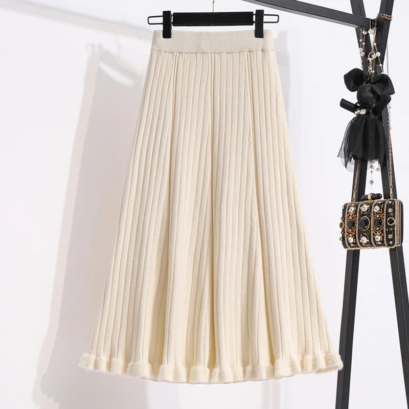 2024 Autumn Winter New Thicken Plush Line Skirts Women Solid Casual High Waist Long Umbrella Skirt Ladies Lazy Style midi Skirts
2024 Autumn Winter New Thicken Plush Line Skirts Women Solid Casual High Waist Long Umbrella Skirt Ladies Lazy Style midi Skirts
