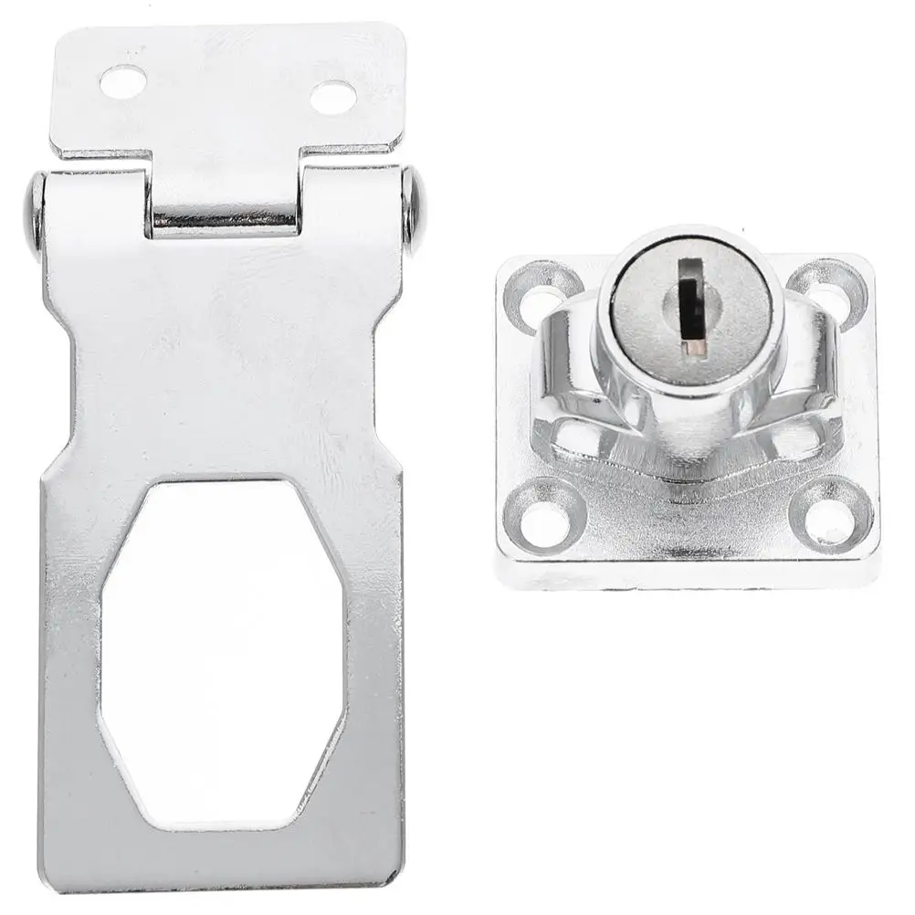 Cabinet Lock Inch Silver Keyed Hasp No Drilling Heavy Furniture Latch Duty Furniture Latch Door Locks Cabinet Hardware 
Cabinet Lock Inch Silver Keyed Hasp No Drilling Heavy Furniture Latch Duty Furniture Latch Door Locks Cabinet Hardware