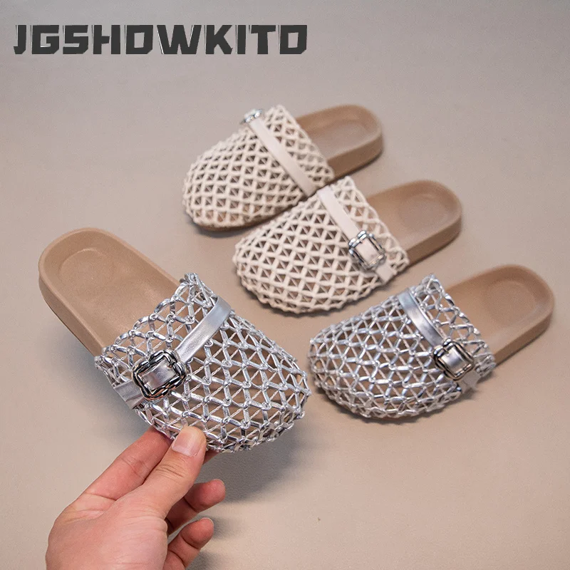 JGSHOWKITO Girls Braided Sandals Kid Beach Slippers Toe-covered Hollow Non-slip Simple Versatile Chic School Outdoor Water Shoes
JGSHOWKITO Girls Braided Sandals Kid Beach Slippers Toe-covered Hollow Non-slip Simple Versatile Chic School Outdoor Water Shoes