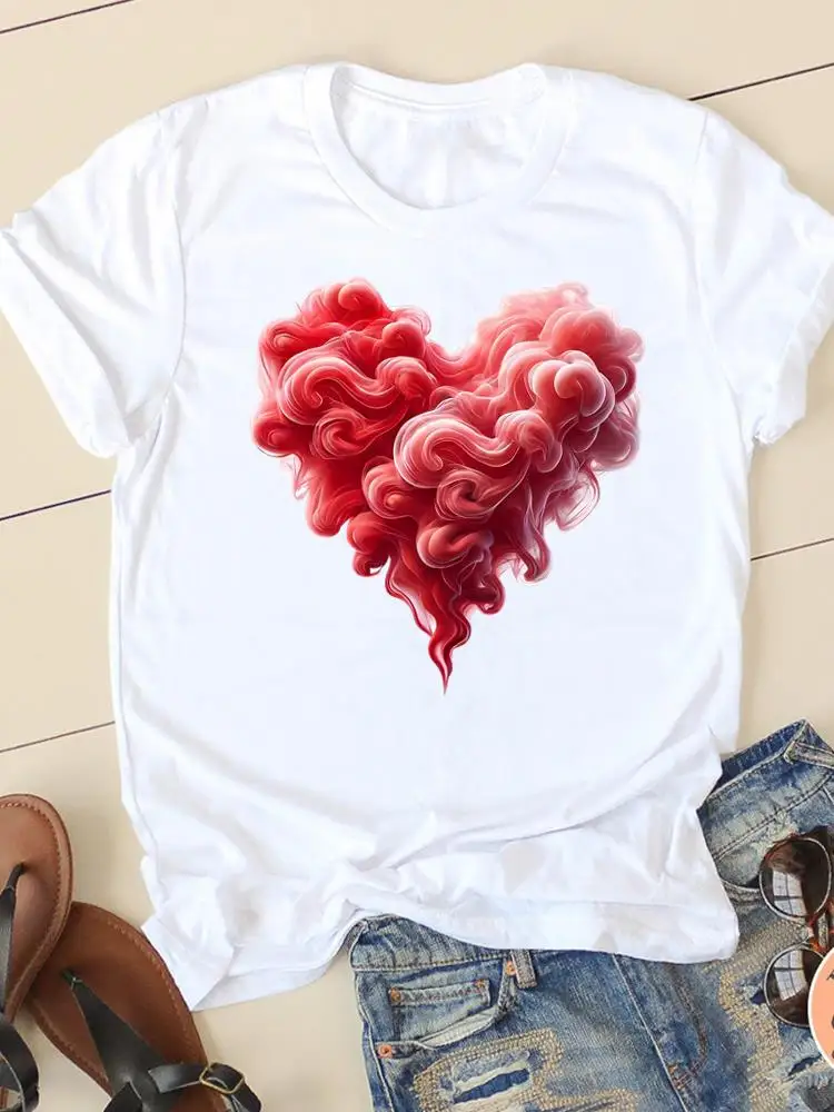Love Heart Cute Print Casual Ladies Graphic T Clothing White Short Sleeve O-neck T-shirts Women Tee Womens Fashion Clothes
Love Heart Cute Print Casual Ladies Graphic T Clothing White Short Sleeve O-neck T-shirts Women Tee Womens Fashion Clothes