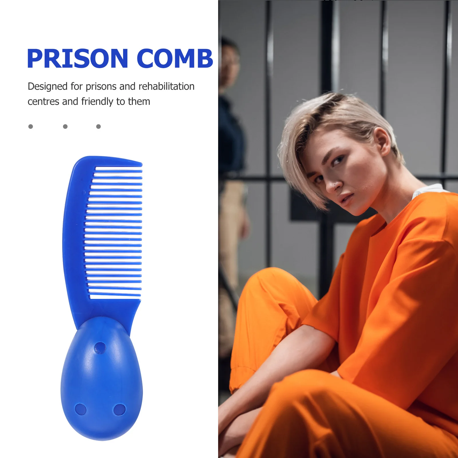 3Pcs Prison Combs Short Handle Bulb Grip Detangler Combs Portable Hair Styling Tools Prison Use Hair Styling Tools 
3Pcs Prison Combs Short Handle Bulb Grip Detangler Combs Portable Hair Styling Tools Prison Use Hair Styling Tools