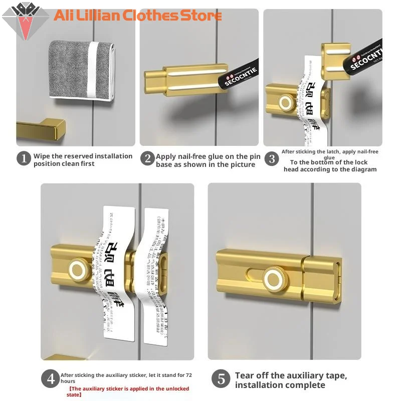 Клейкая противоугонная старая дверная пряжка, внутренний противоблокировочный болт, без перфорационных штифтов, защелки для фурнитуры для ворот, обустройство дома
Клейкая противоугонная старая дверная пряжка, внутренний противоблокировочный болт, без перфорационных штифтов, защелки для фурнитуры для ворот, обустройство дома