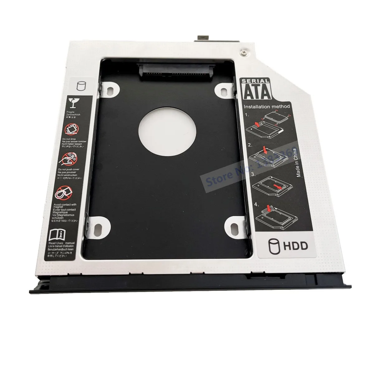 SATA 2nd Hard Drive SSD HDD Module Optical bay Caddy Tray Frame Adapter for HP EliteBook 2560P 2570p With Bezel and Bracket
SATA 2nd Hard Drive SSD HDD Module Optical bay Caddy Tray Frame Adapter for HP EliteBook 2560P 2570p With Bezel and Bracket