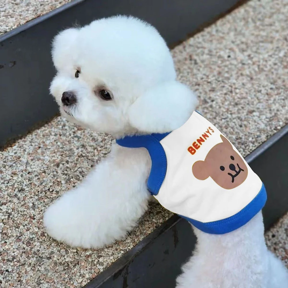 Korean Style Dog Clothes Clashing Color Summer Pet Vest Puppy Dog Cat Cute Sling Thin Breathable Bichon Pullover Cartoon T-Shirt
Korean Style Dog Clothes Clashing Color Summer Pet Vest Puppy Dog Cat Cute Sling Thin Breathable Bichon Pullover Cartoon T-Shirt