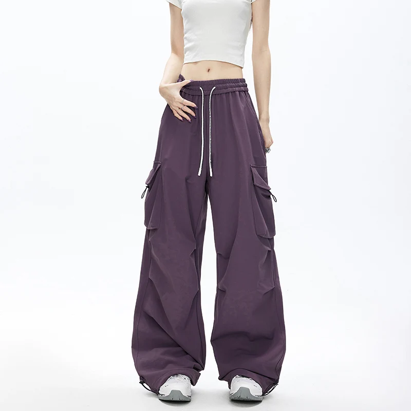 Ladies Four Seasons Fashion Trendy Couple Pants Windproof Breathable Comfortable Versatile Casual Floor Pulling Wide Leg Pants
Ladies Four Seasons Fashion Trendy Couple Pants Windproof Breathable Comfortable Versatile Casual Floor Pulling Wide Leg Pants