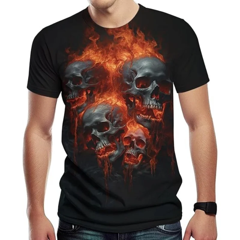 3D Skull Shirt Men's Graphic Workout T-Shirt Casual Short Sleeve T-Shirt Vintage T-Shirt Summer Shirt Men 
3D Skull Shirt Men's Graphic Workout T-Shirt Casual Short Sleeve T-Shirt Vintage T-Shirt Summer Shirt Men