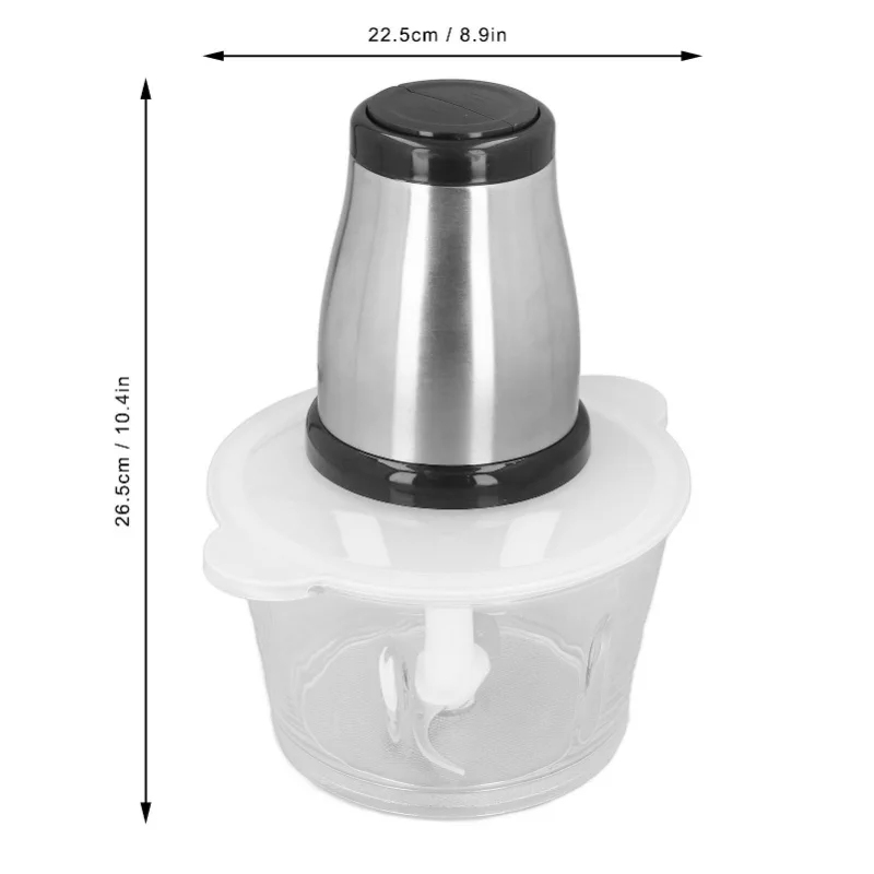 Multifunctional Meat Chopper Electric Stainless Steel Food Grinder With 2L Glass Bowl Standard
Multifunctional Meat Chopper Electric Stainless Steel Food Grinder With 2L Glass Bowl Standard