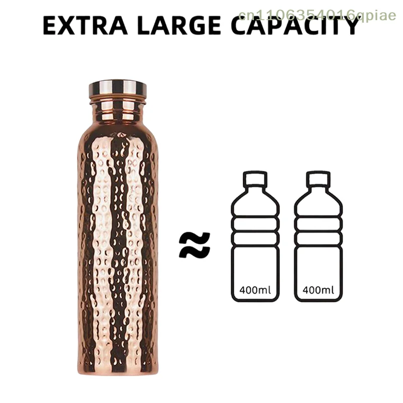 (Summer4)800ML Electroplated Copper Water Bottle One-Click Open Lid Anti-Slip Hammer Pattern Bottle Sports Water Bottle
(Summer4)800ML Electroplated Copper Water Bottle One-Click Open Lid Anti-Slip Hammer Pattern Bottle Sports Water Bottle