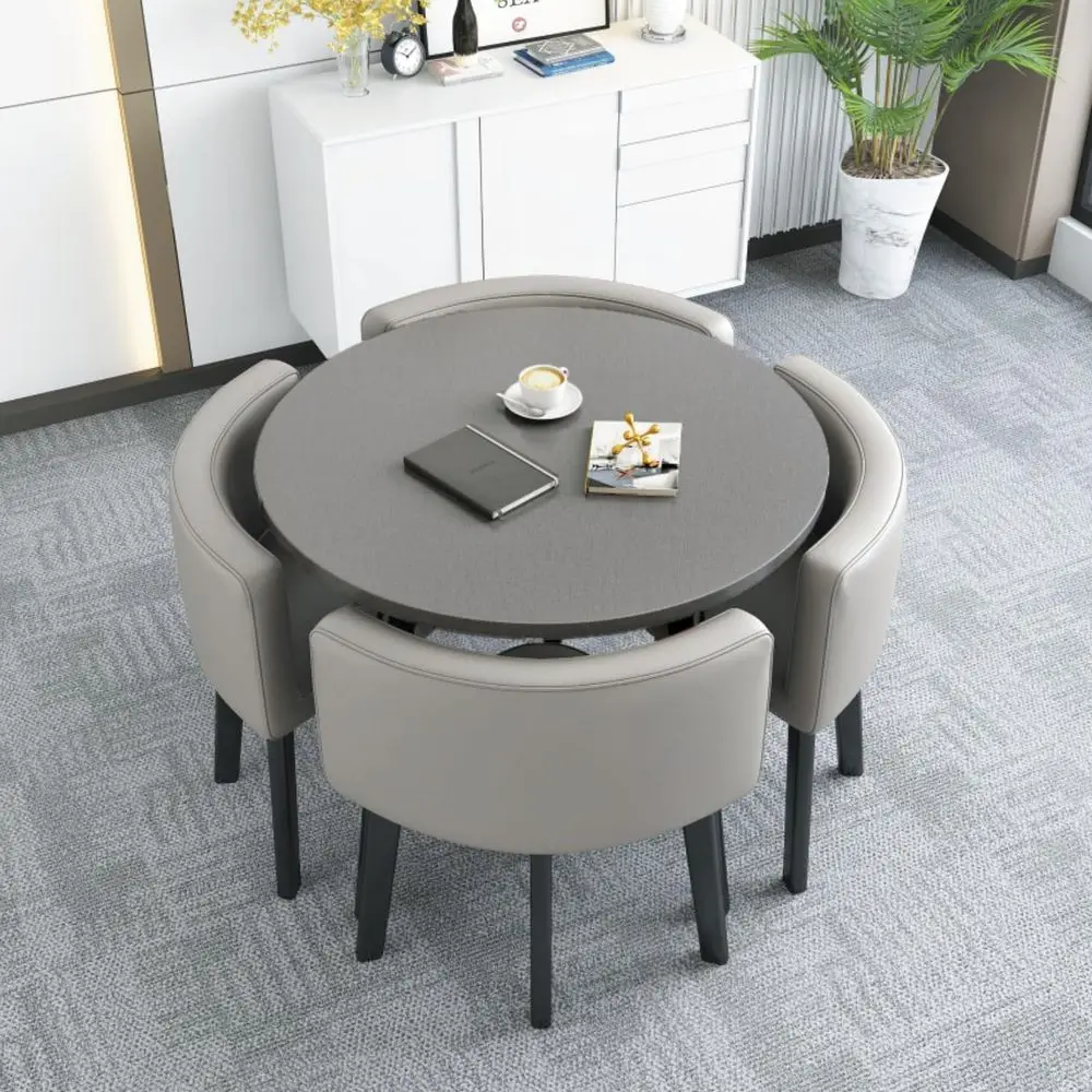 Compact Modern Dining Set - Corner Kitchen Table, Minimalist Style - 70cm x 75cm / 27.5in x 29.5in
Compact Modern Dining Set - Corner Kitchen Table, Minimalist Style - 70cm x 75cm / 27.5in x 29.5in