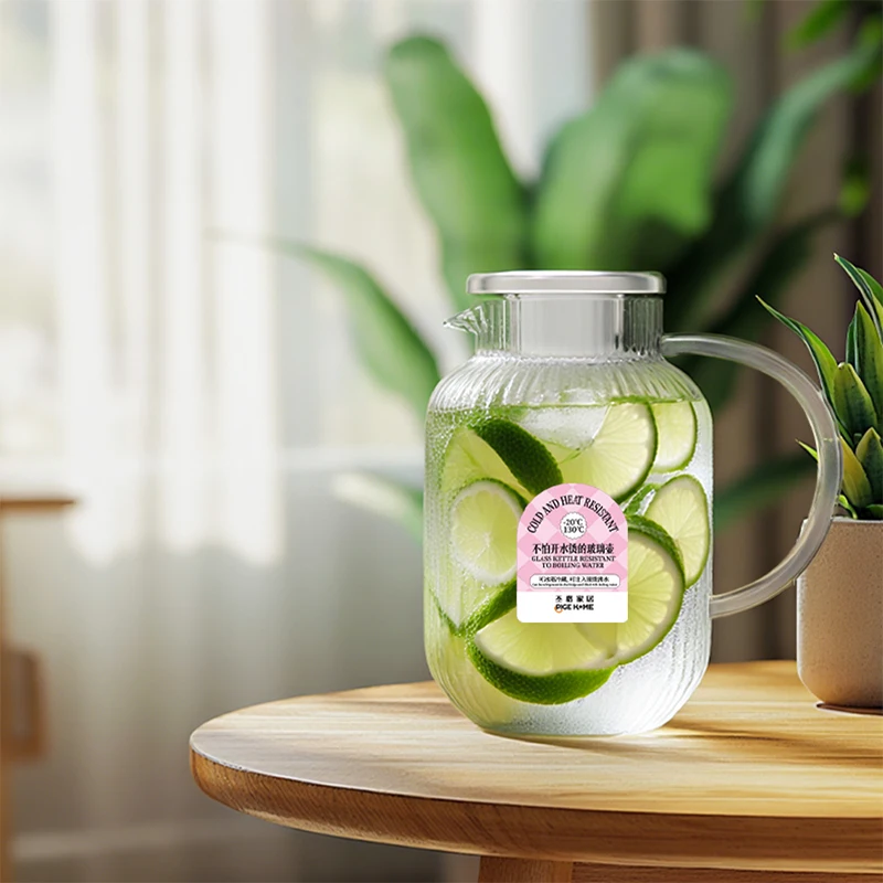 Чайник Pige Home, 1,8 л, термостойкий и холодостойкий, бессвинцовый, из высокосиликатного стекла с вертикальной полосой
Чайник Pige Home, 1,8 л, термостойкий и холодостойкий, бессвинцовый, из высокосиликатного стекла с вертикальной полосой