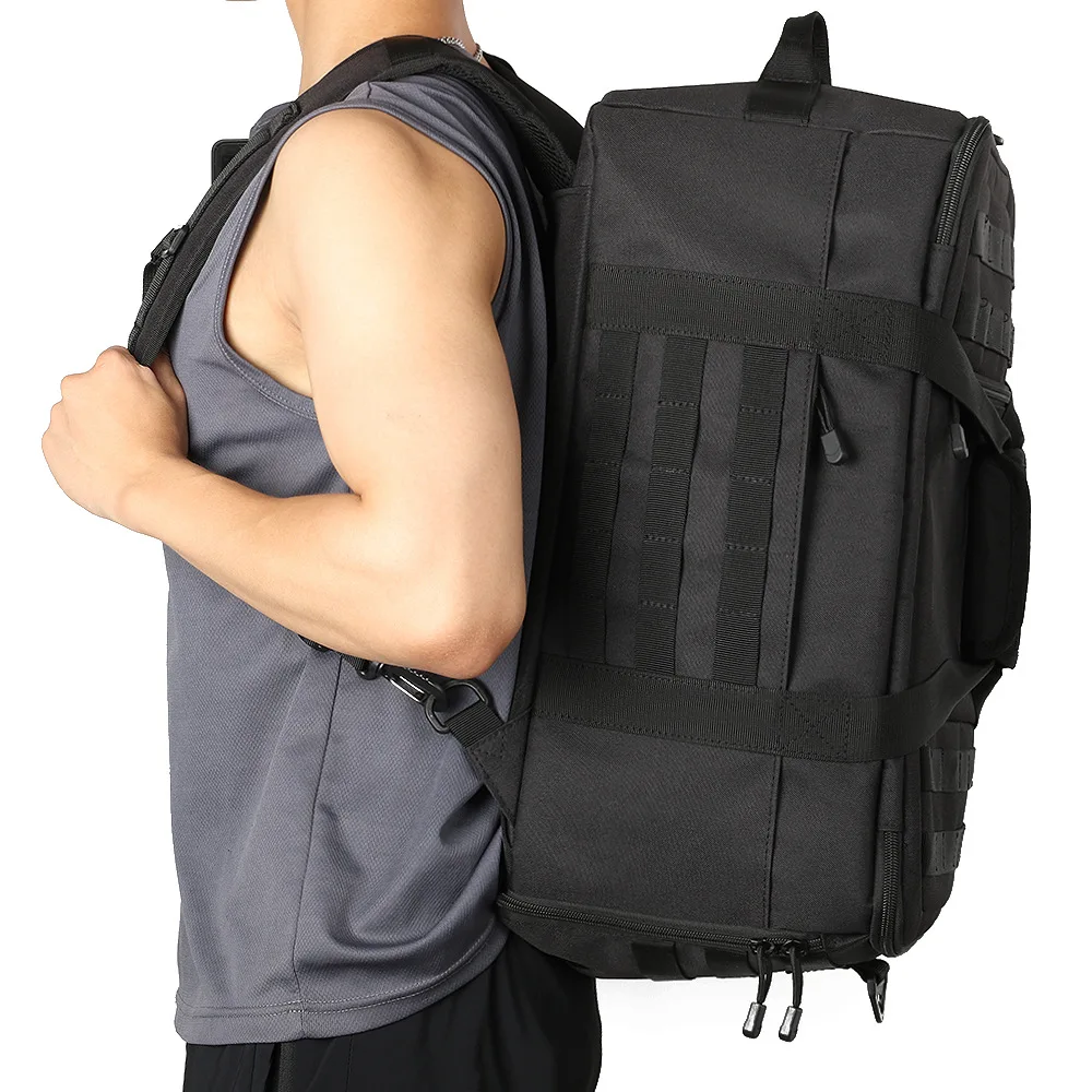 Outdoor tactical equipment travel bag 43L large capacity dry wet separation shoe compartment
Outdoor tactical equipment travel bag 43L large capacity dry wet separation shoe compartment