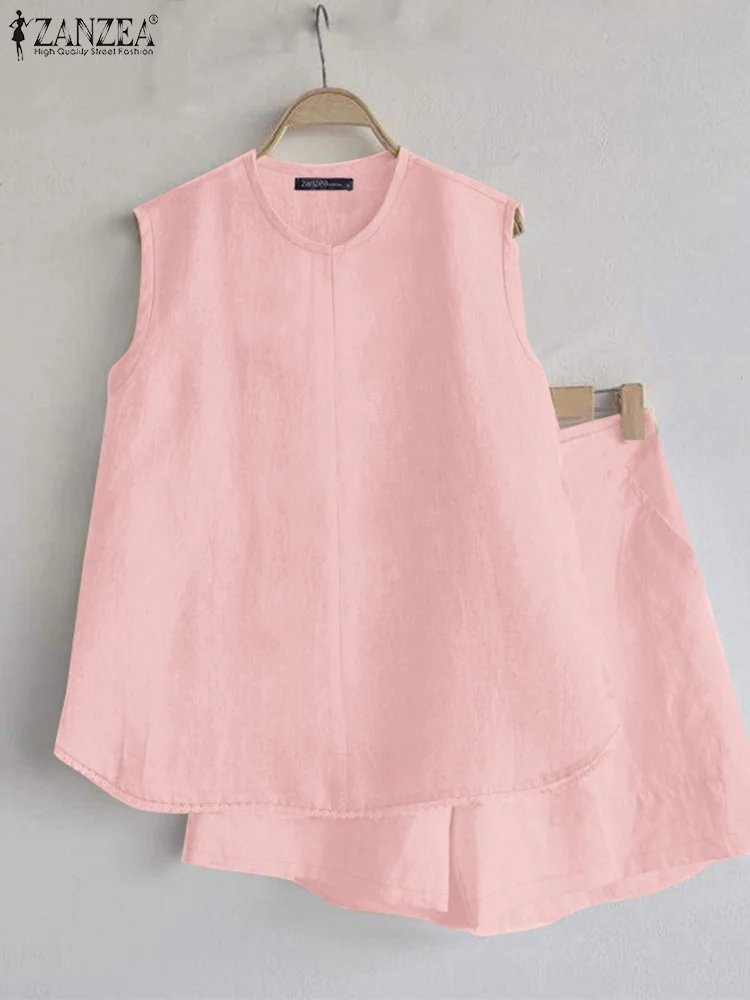 ZANZEA Casual Women 2PCS Outfit Suits O-Neck Lace Trim Sleeveless Tops Solid 2025 Summer Elastic Waist Shorts 2 Piece Short Sets
ZANZEA Casual Women 2PCS Outfit Suits O-Neck Lace Trim Sleeveless Tops Solid 2025 Summer Elastic Waist Shorts 2 Piece Short Sets
