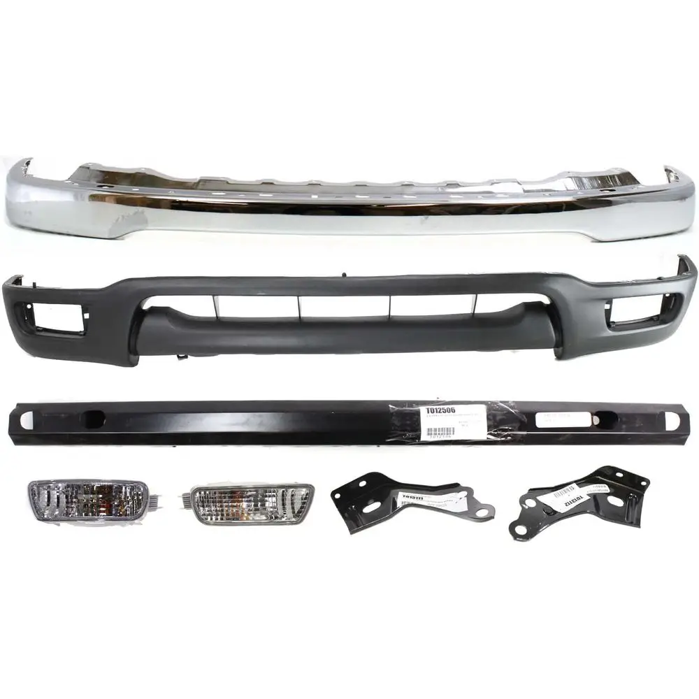 Комплект переднего бампера для Toyota Tacoma 2001-2004, 4WD RWD, хромированная сталь, замена оригинального # 52101AD030 TO1002174 52142AD020 TO1066134 52141A
Комплект переднего бампера для Toyota Tacoma 2001-2004, 4WD RWD, хромированная сталь, замена оригинального # 52101AD030 TO1002174 52142AD020 TO1066134 52141A
