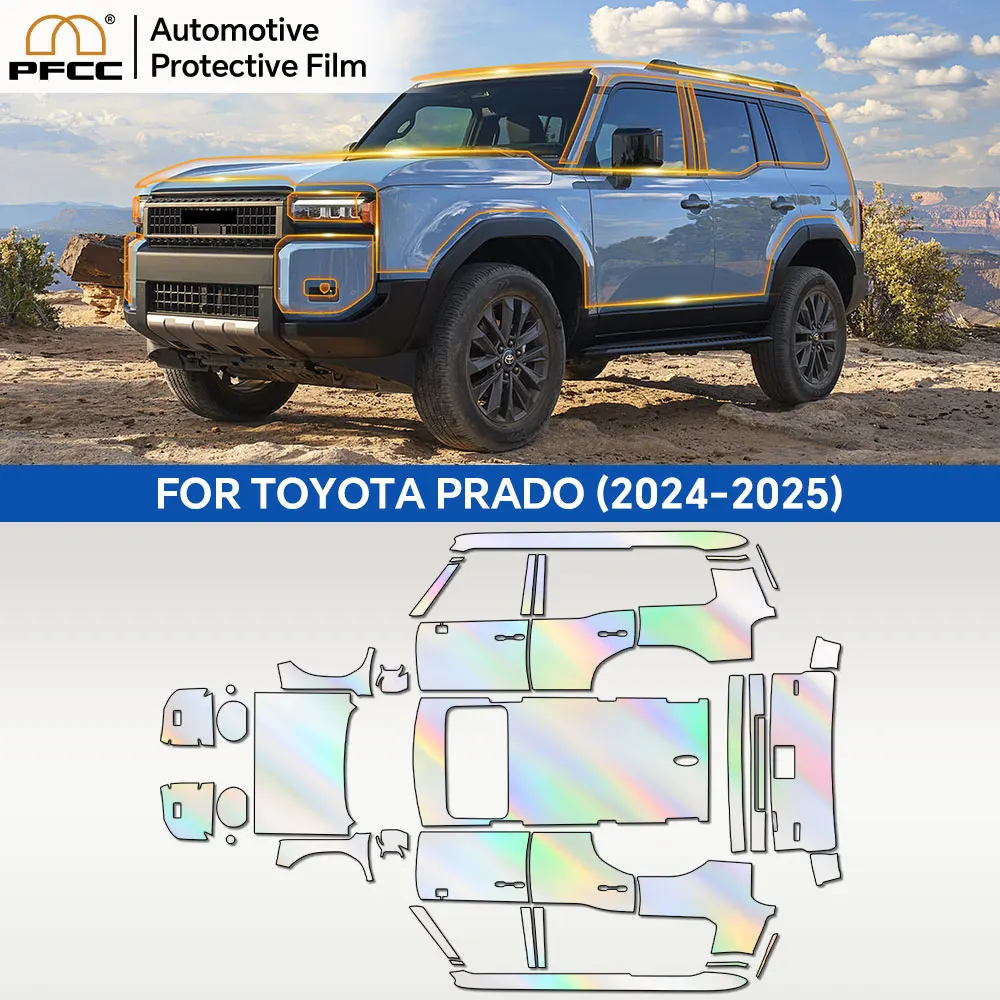 For Toyota Prado 2024 2025 Car Paint Protection Film Pre Cut TPU PPF Body Sticker Bra Kit Styling Accessories Transparent Film
For Toyota Prado 2024 2025 Car Paint Protection Film Pre Cut TPU PPF Body Sticker Bra Kit Styling Accessories Transparent Film