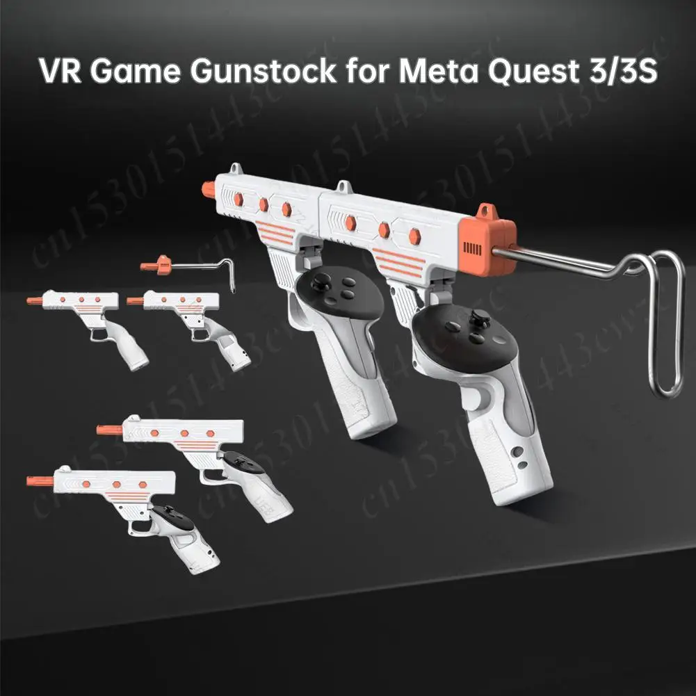 VR Controller Stock Rifle Adapter VR Shooting Game Accessories Handle Controller Grips for Meta Quest 3/3S Gaming Accessories
VR Controller Stock Rifle Adapter VR Shooting Game Accessories Handle Controller Grips for Meta Quest 3/3S Gaming Accessories