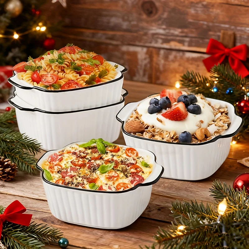 8pcs 13oz Ceramic Baking Dishes, Fruit Bowl, Nut & Snack Bowl, Porcelain Creme Brulee Ramekins, Pudding Custard Cups, Souffle Dishes Ramakan, Microwave And Dishwasher Safe. Family Serving, Kitchen And Restaurant Use/ Weddings & Anniversaries Gifts
8pcs 13oz Ceramic Baking Dishes, Fruit Bowl, Nut & Snack Bowl, Porcelain Creme Brulee Ramekins, Pudding Custard Cups, Souffle Dishes Ramakan, Microwave And Dishwasher Safe. Family Serving, Kitchen And Restaurant Use/ Weddings & Anniversaries Gifts