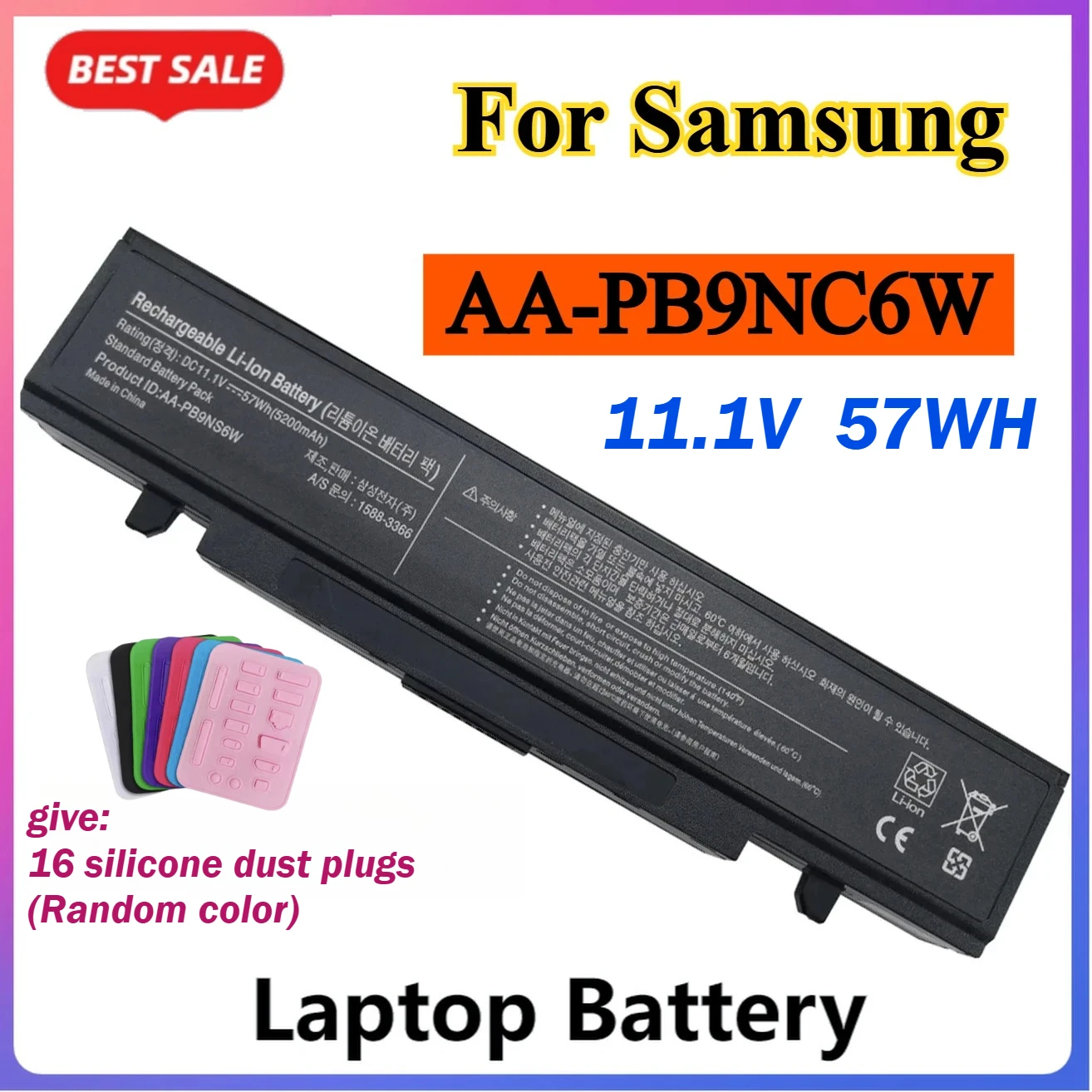 Аккумулятор для ноутбука Samsung-PB9NC6B AA-PB9NS6B AA-PB9NC6W AA-PL9NC6 R428 R429 R468 R470 NP350 RV410 RV509 R530 R528 57WH
Аккумулятор для ноутбука Samsung-PB9NC6B AA-PB9NS6B AA-PB9NC6W AA-PL9NC6 R428 R429 R468 R470 NP350 RV410 RV509 R530 R528 57WH