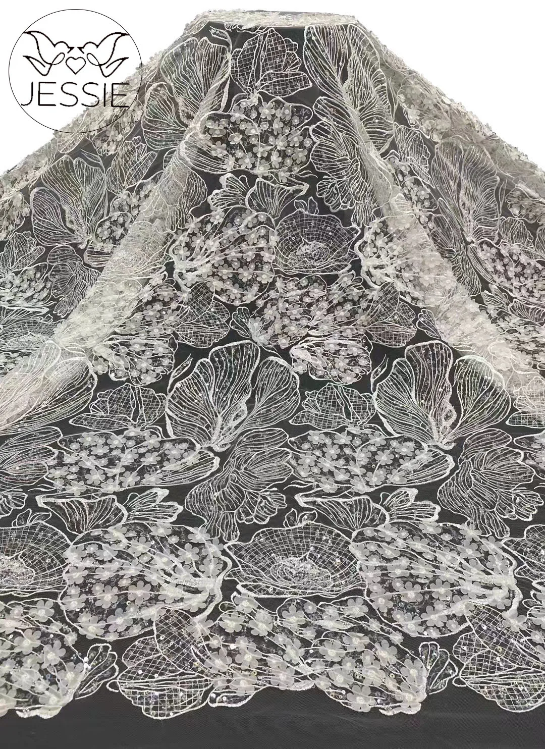 White Light Luxury On Sale Lace Fabric 2024 High Quality Handmade Special Embroidery Beads And Sequins For Wedding Dresses
White Light Luxury On Sale Lace Fabric 2024 High Quality Handmade Special Embroidery Beads And Sequins For Wedding Dresses