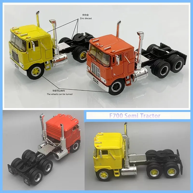 Модель грузовика-тягача F700 из литого металла в масштабе 1:64, сувенир, коллекционный предмет, подарок для хобби
Модель грузовика-тягача F700 из литого металла в масштабе 1:64, сувенир, коллекционный предмет, подарок для хобби