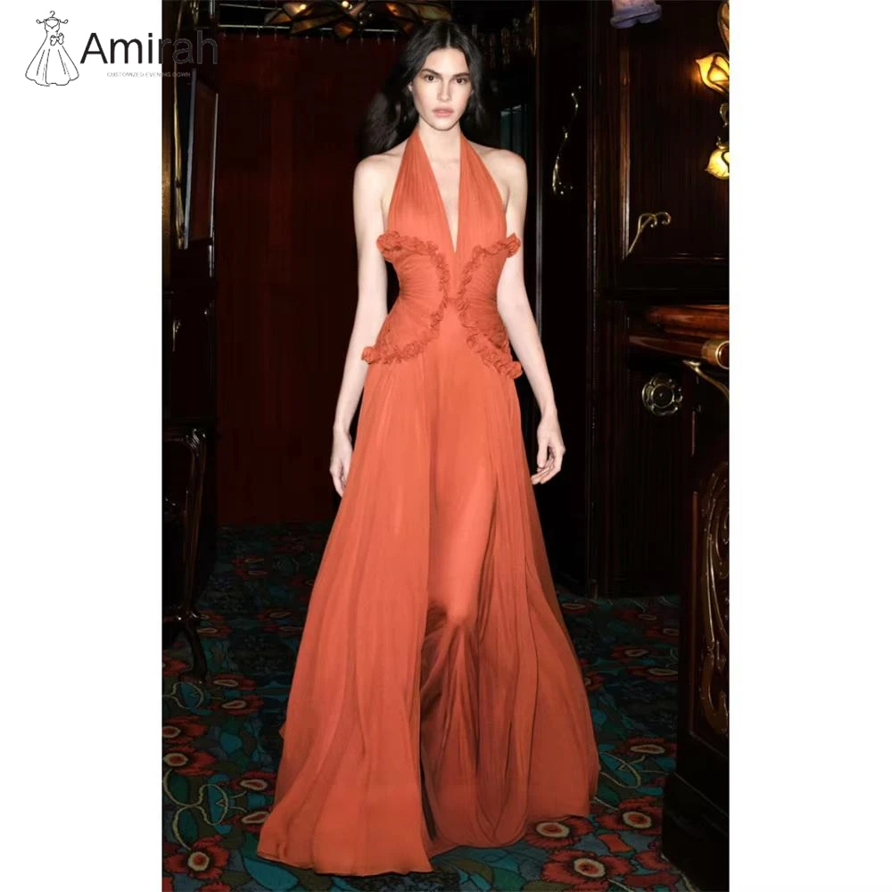 Amirah A-line Chiffon Evening Dresses for Special Occasions Back-length Custom Made Elegant Prom Dresses 2025 Sling Gala Dress
Amirah A-line Chiffon Evening Dresses for Special Occasions Back-length Custom Made Elegant Prom Dresses 2025 Sling Gala Dress