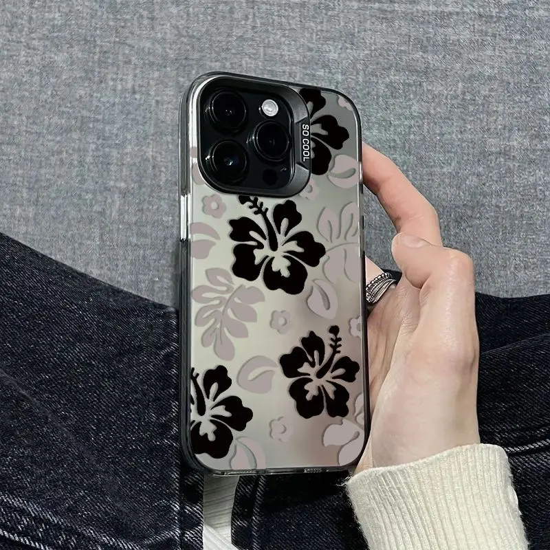 Black flower pattern design phone case for iPhone 16 15 14 13 12 11 Pro/ Max/Plus shock-proof rear cover anti-fingerprint
Black flower pattern design phone case for iPhone 16 15 14 13 12 11 Pro/ Max/Plus shock-proof rear cover anti-fingerprint