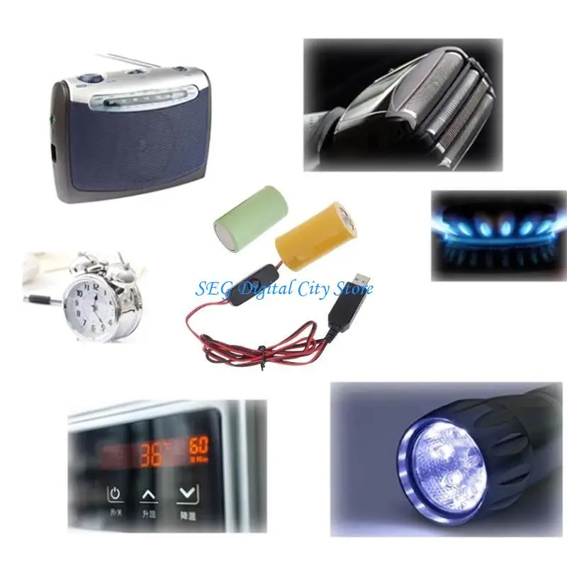U75B USB Dummy Battery Power Cord with Switches Eliminating Cable Replace 1-4pc 1.5V LR20 D Batteries for Torches/Table Lamp
U75B USB Dummy Battery Power Cord with Switches Eliminating Cable Replace 1-4pc 1.5V LR20 D Batteries for Torches/Table Lamp