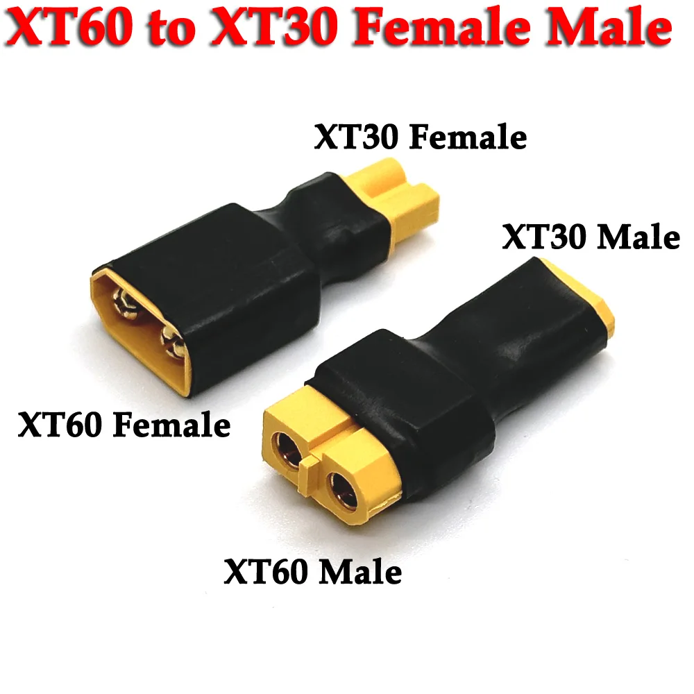 50Pcs/100Pcs Adapter XT30 XT60 Female to Male Connectors Plug RC Lipo Battery Control Parts DIY
50Pcs/100Pcs Adapter XT30 XT60 Female to Male Connectors Plug RC Lipo Battery Control Parts DIY