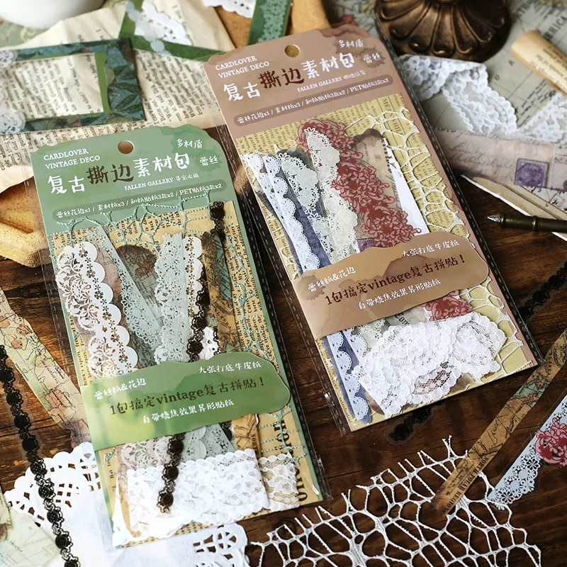 1set Vintage Lace Material Papers Kit for Scrapbooking Photo Album Collage Junk Journaingl Decoration Aesthetics Supplies Paper
1set Vintage Lace Material Papers Kit for Scrapbooking Photo Album Collage Junk Journaingl Decoration Aesthetics Supplies Paper