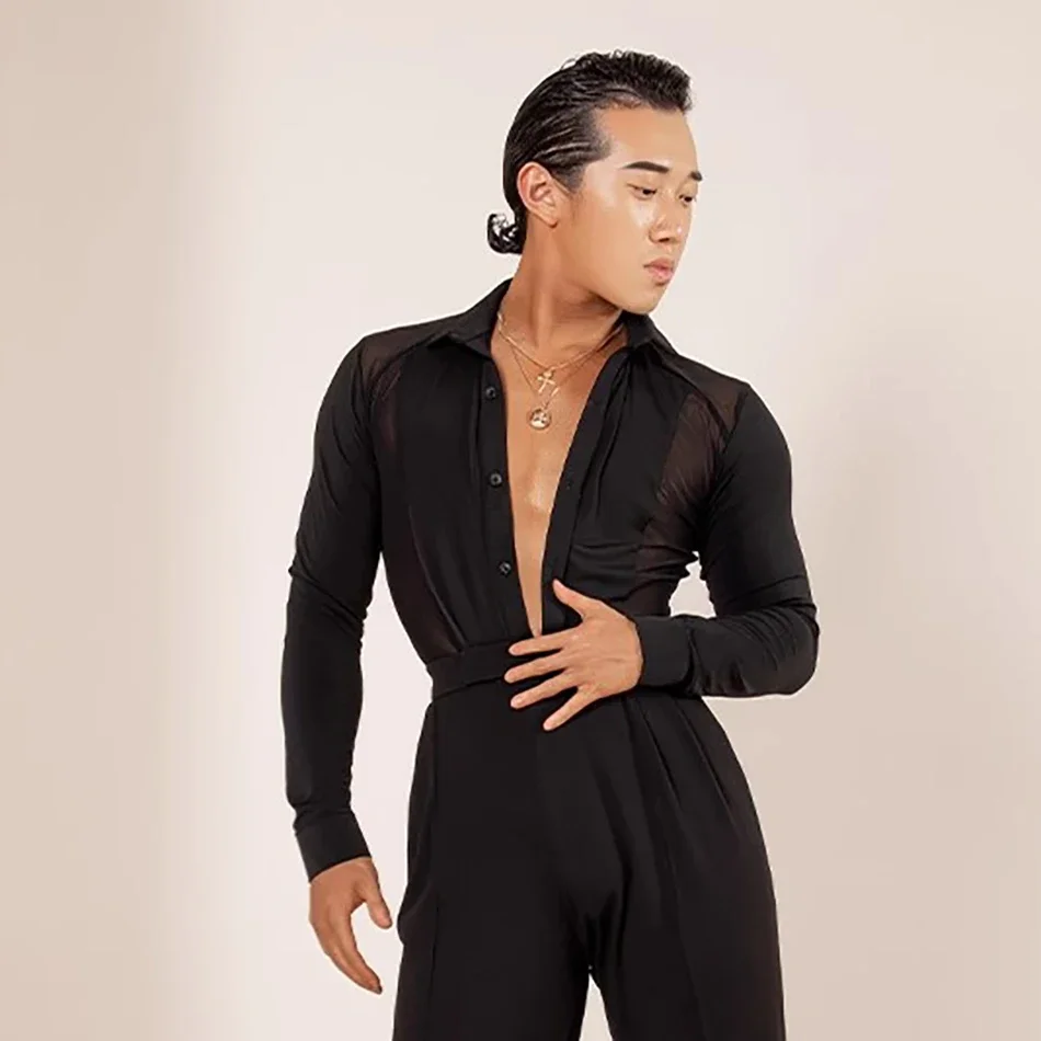 Long Sleeve and Button Design Tops Male Latin Dance Cloth for Men Ballroom Dance Samba Rumba Stage Performance Dancewear
Long Sleeve and Button Design Tops Male Latin Dance Cloth for Men Ballroom Dance Samba Rumba Stage Performance Dancewear