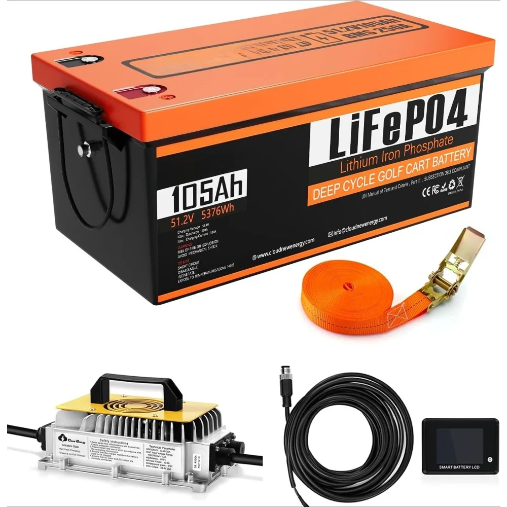 Литиевая батарея LiFePO4 48В (51.2В) 105Ач для гольф-кара со встроенным BMS 250А, с мобильным приложением, сенсорным дисплеем и ремнем крепления. Индивидуальная комплектация.
Литиевая батарея LiFePO4 48В (51.2В) 105Ач для гольф-кара со встроенным BMS 250А, с мобильным приложением, сенсорным дисплеем и ремнем крепления. Индивидуальная комплектация.