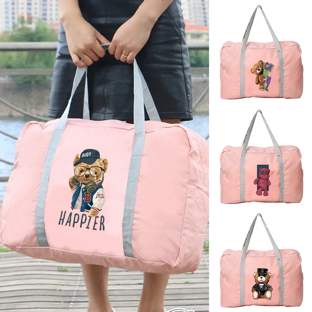 Travel Bag Women Outdoor Camping Luggage Accessories Bags Bear Print Zipper Toiletries Organizer Foldable Large Capacity Handbag
Travel Bag Women Outdoor Camping Luggage Accessories Bags Bear Print Zipper Toiletries Organizer Foldable Large Capacity Handbag