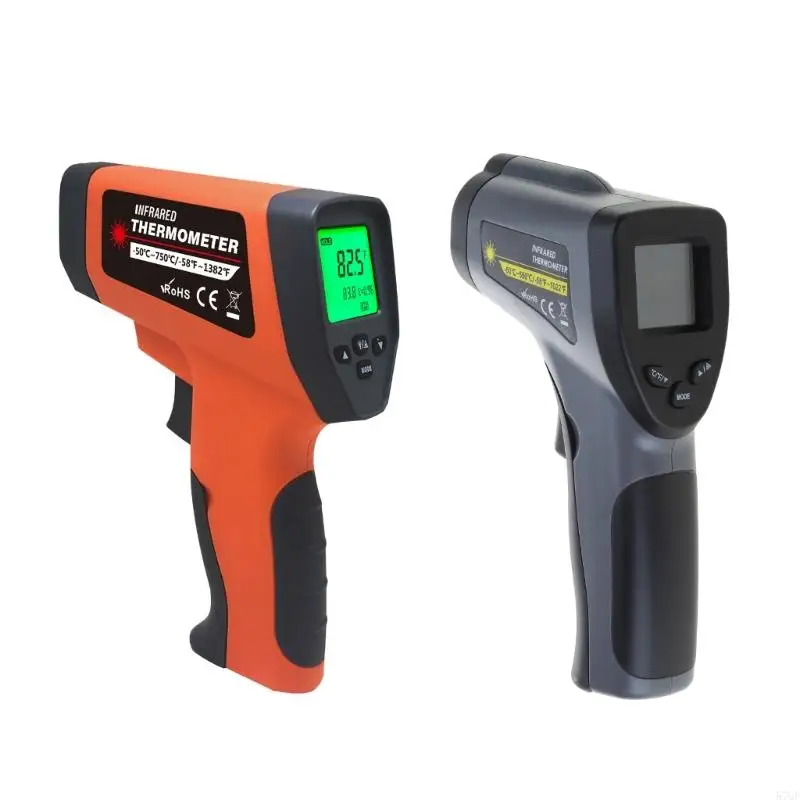 57QF InfraredThermometer -58℉~1382℉(-50℃~750℃) Lasers Thermometer for Cooking, Pizza Oven, Grill, Griddles, Engine
57QF InfraredThermometer -58℉~1382℉(-50℃~750℃) Lasers Thermometer for Cooking, Pizza Oven, Grill, Griddles, Engine